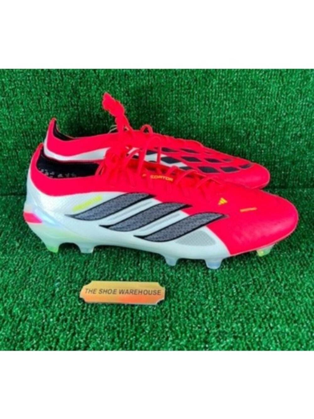 Men Adidas Predator Elite FG 'Lucid Red Black' Soccer Cleats JS0433 Size 8.5